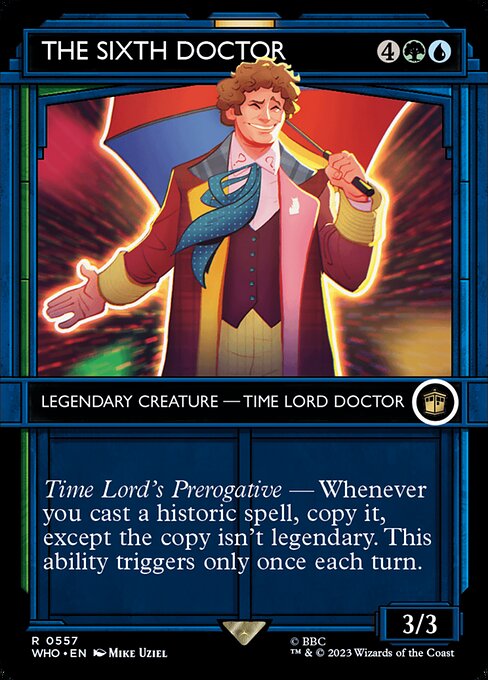 The Sixth Doctor XWHO-557 Rare Near Mint Englisch Foil