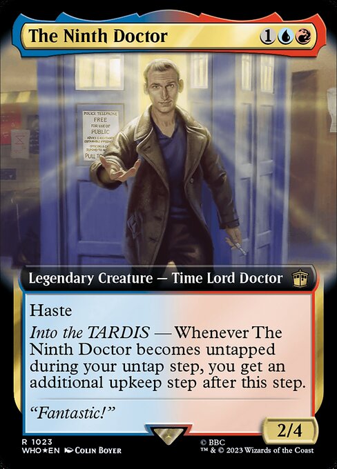 Der Neunte Doctor (V.4) XWHO-1023 Rare Excellent Englisch Foil
