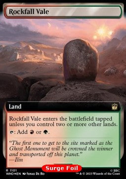Felssturz-Tal (V.3) XWHO-1101 Rare Excellent Englisch Foil