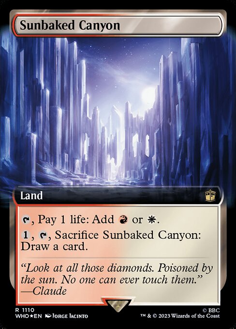 Sunbaked Canyon XWHO-1110 Rare Near Mint Englisch Foil