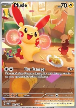 Plusle PAR-193 Illustration Rare Light Played Deutsch