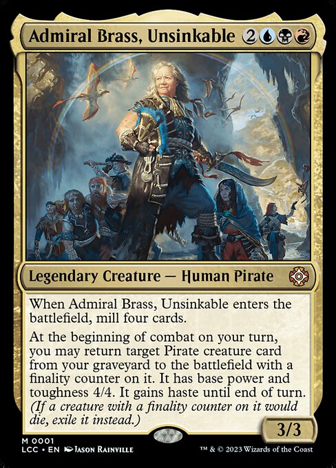 Admiral Brass, Unsinkable LCC-1 Mythic Excellent Englisch Foil