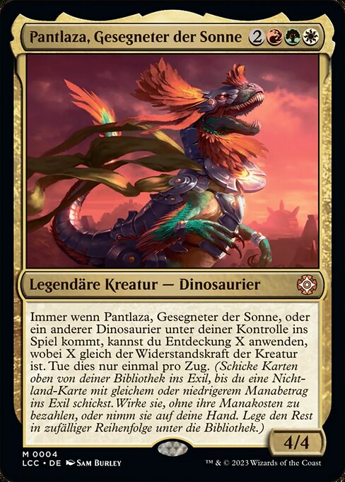 Pantlaza, Gesegneter der Sonne LCC-4 Mythic Near Mint Deutsch Foil