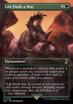 Life Finds a Way (V.1) REX-5 Rare Near Mint Englisch Foil