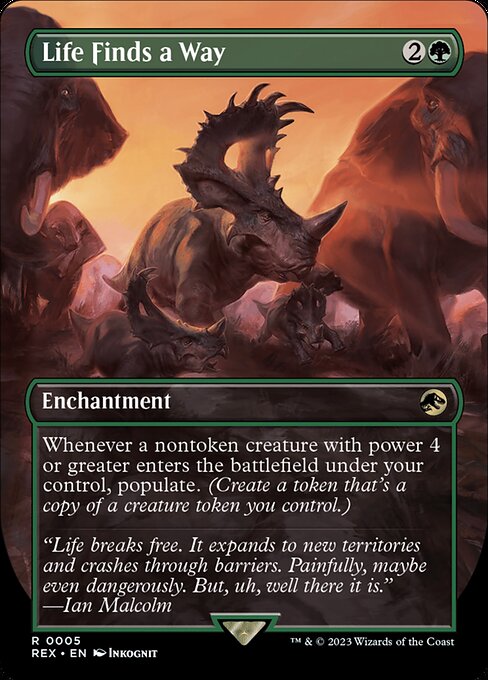 Life Finds a Way (V.1) REX-5 Rare Near Mint Englisch Foil