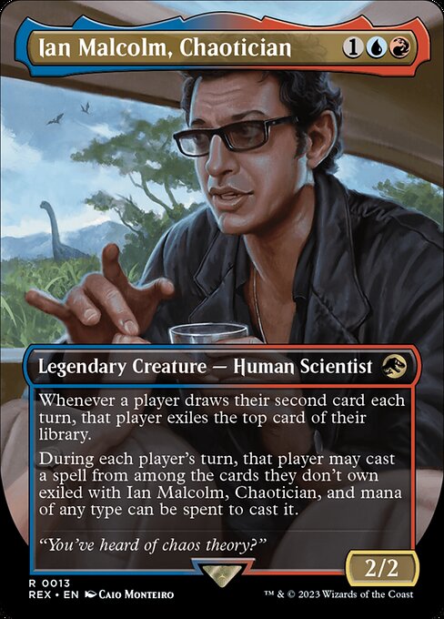 Ian Malcolm, Chaotician (V.1) REX-13 Rare Excellent Englisch