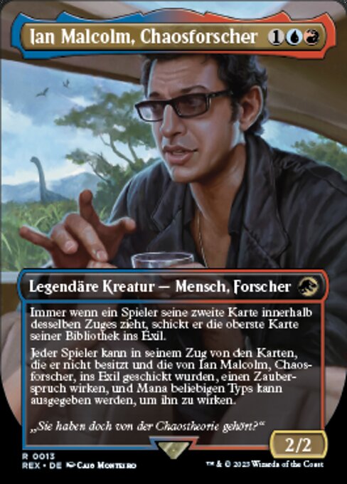 Ian Malcolm, Chaotician (V.1) REX-13 Excellent Deutsch Foil