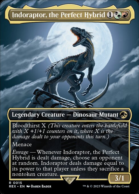 Indoraptor, the Perfect Hybrid (V.1) REX-15 Rare Near Mint Englisch