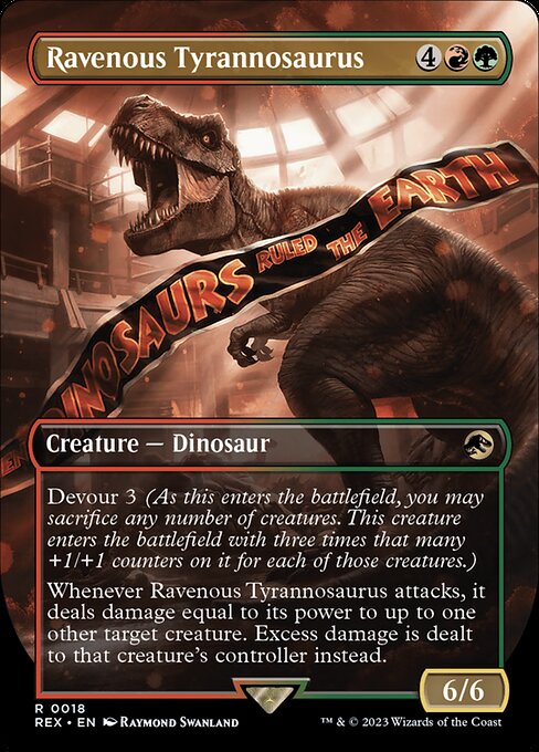 Ravenous Tyrannosaurus REX-18 Rare Played Englisch