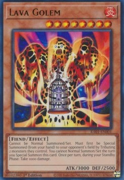 Lava-Golem (V.2) RA01-001 Ultra Rare Excellent Deutsch 1. Auflage