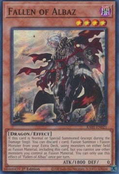 Gefallener von Albaz (V.1) RA01-021 Super Rare Near Mint Deutsch 1. Auflage