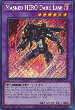 Maskierter HELD Dunkles Gesetz (V.3) RA01-025 Secret Rare Near Mint Deutsch 1. Auflage