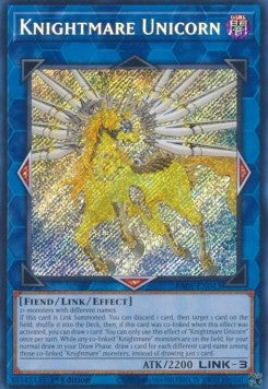 Albtraumritter Einhorn (V.3) RA01-043 Secret Rare Near Mint Deutsch 1. Auflage