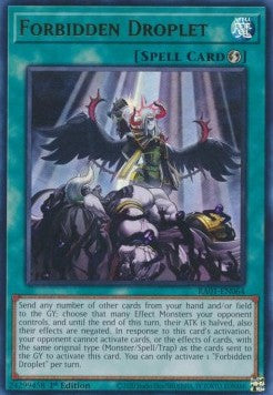 Forbidden Droplet (V.2) RA01-EN064 Ultra Rare Excellent Englisch 1. Auflage
