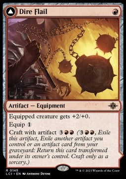 Dire Flail // Dire Blunderbuss LCI-145 Rare Near Mint Englisch