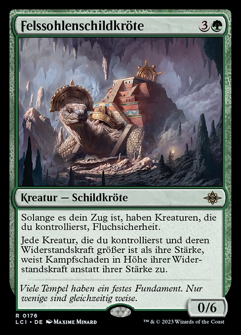 Felssohlenschildkröte LCI-176 Rare Near Mint Deutsch Foil