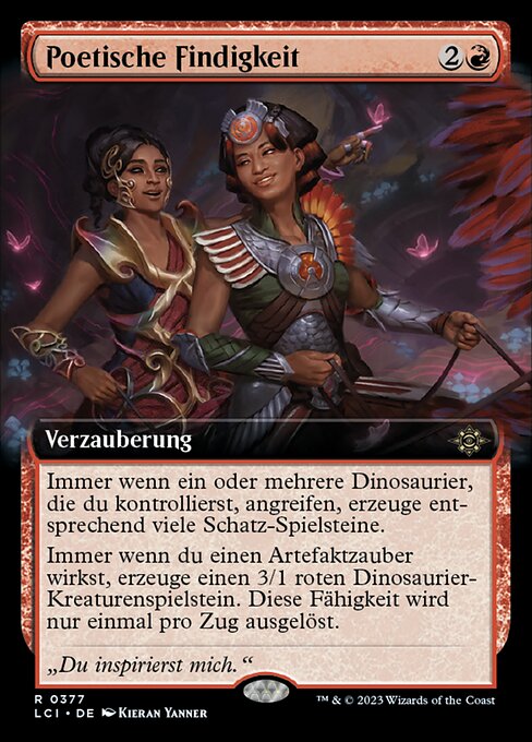 Poetische Findigkeit XLCI-377 Rare Excellent Deutsch Foil