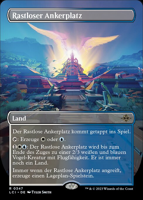 Rastloser Ankerplatz XLCI-347 Rare Excellent Deutsch Foil