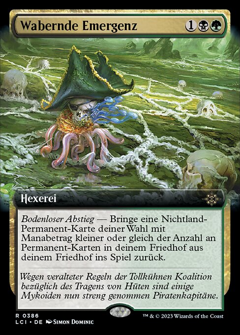 Wabernde Emergenz XLCI-386 Rare Excellent Deutsch Foil
