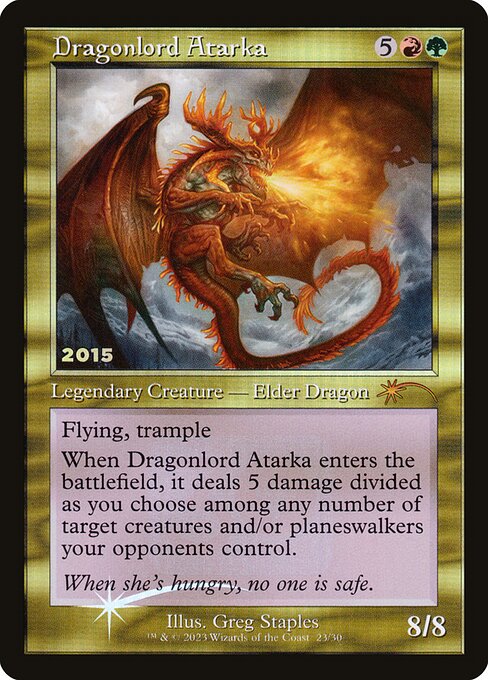Dragonlord Atarka 30C-2015 Mythic Near Mint Englisch Foil