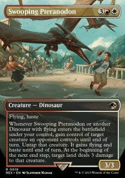 Swooping Pteranodon (V.1) REX-19 Rare Near Mint Englisch Foil