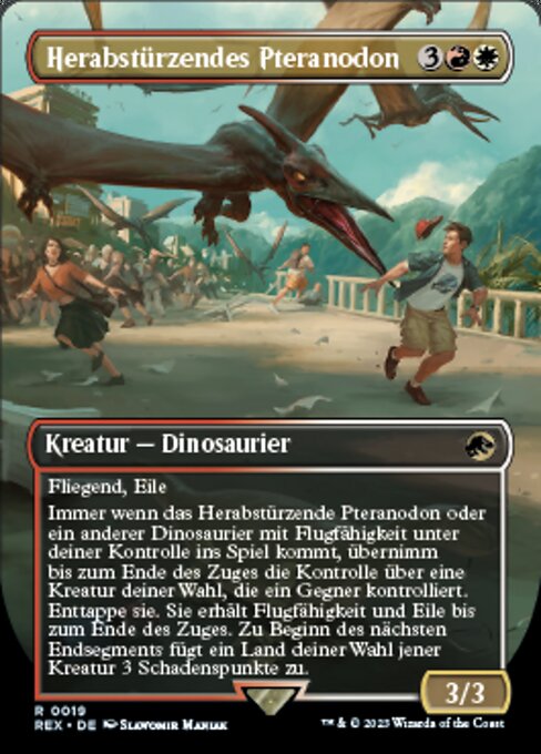 Swooping Pteranodon (V.1) REX-19 Rare Excellent Deutsch