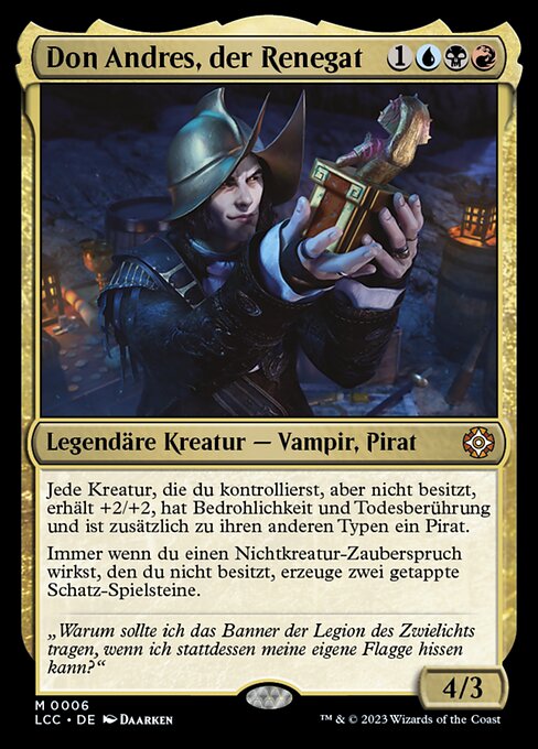 Don Andres, der Renegat LCC-6 Mythic Near Mint Deutsch Foil