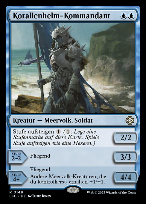 Korallenhelm-Kommandant LCC-148 Rare Near Mint Deutsch