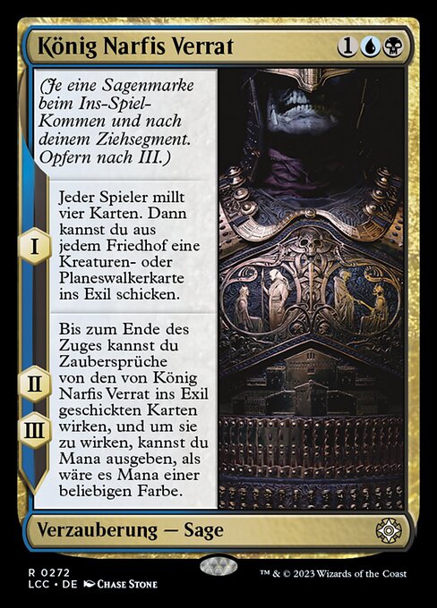 König Narfis Verrat LCC-272 Rare Near Mint Deutsch