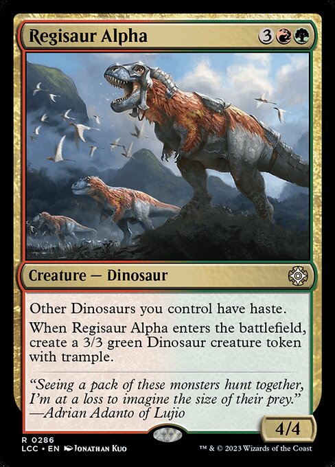 Regisaur Alpha LCC-286 Rare Near Mint Englisch