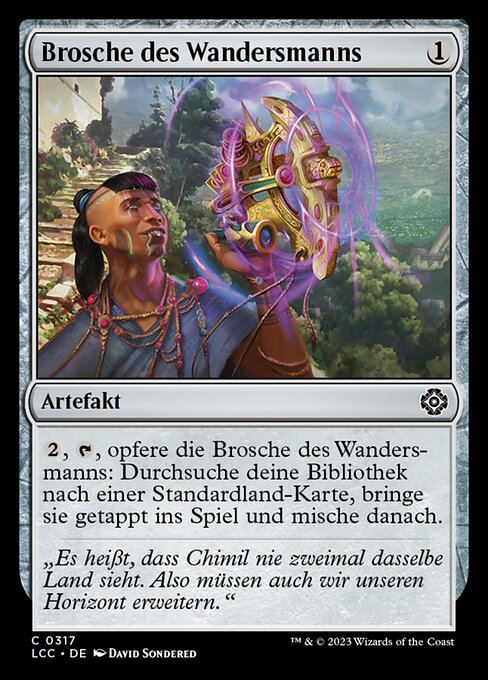 Brosche des Wandersmanns LCC-317 Common Excellent Deutsch