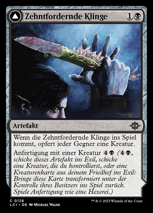 Zehntfordernde Klinge // Verschlingende Grabkammer LCI-128 Common Near Mint Deutsch