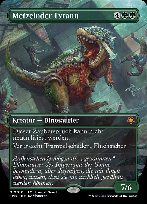 Metzelnder Tyrann SPG-10 Mythic Near Mint Deutsch Foil
