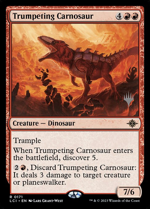 Trumpeting Carnosaur PLCI-171 Rare Near Mint Englisch