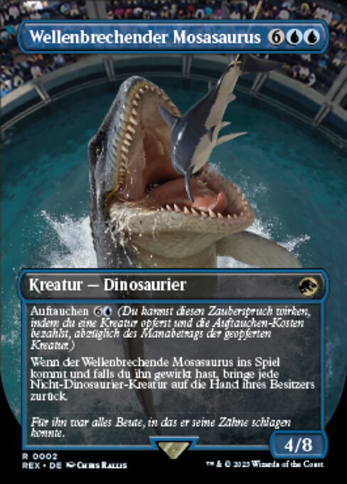 Cresting Mosasaurus (V.1) REX-2 Rare Excellent Deutsch