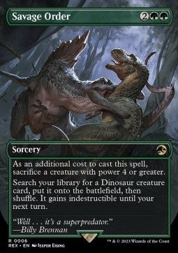 Savage Order (V.1) REX-6 Rare Excellent Englisch Foil