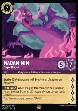 Madame Mim - Lila Drache (V.1) 2ROF-47 Legendary Boosterfrisch Englisch