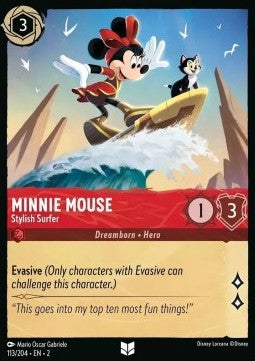 Minnie Maus - Stylische Surferin 2ROF-113 Uncommon Boosterfrisch Englisch Foil