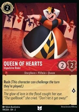 Die Herzkönigin - Impulsive Herrscherin 2ROF-119 Uncommon Boosterfrisch Englisch Foil