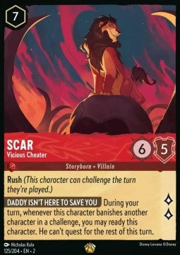 Scar - Übler Betrüger 2ROF-125 Legendary Boosterfrisch Englisch Foil
