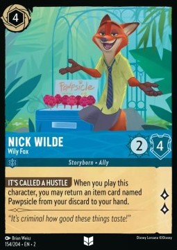 Nick Wilde - Schlauer Fuchs 2ROF-154 Uncommon Excellent Englisch Foil