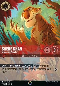 Shir Khan - Bedrohliches Raubtier (V.2) 2ROF-212 Enchanted Boosterfrisch Englisch Foil
