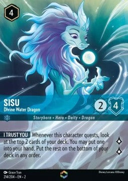 Sisu - Göttlicher Wasserdrache (V.2) 2ROF-214 Enchanted Boosterfrisch Englisch Foil