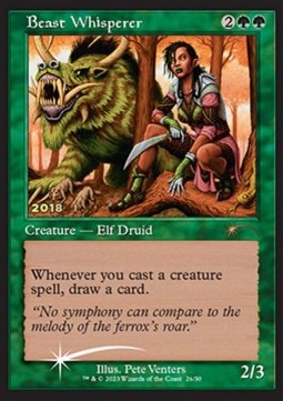 Bestienflüsterer 30C-2018 Rare Good Englisch Foil