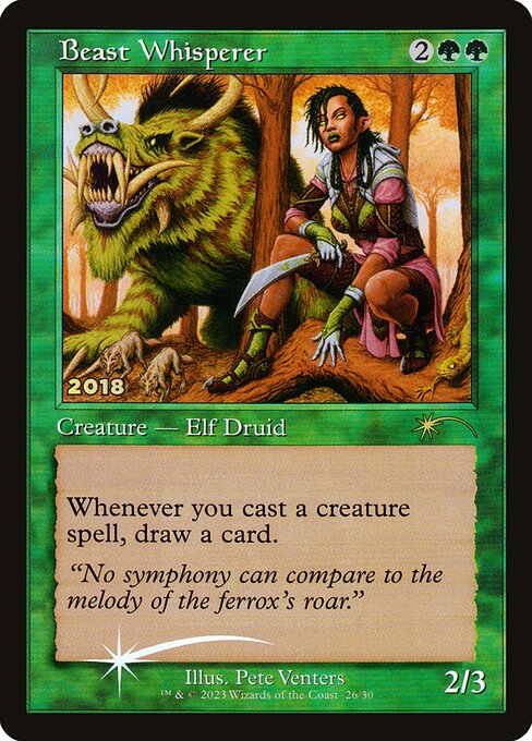 Beast Whisperer 30C-2018 Rare Excellent Englisch Foil