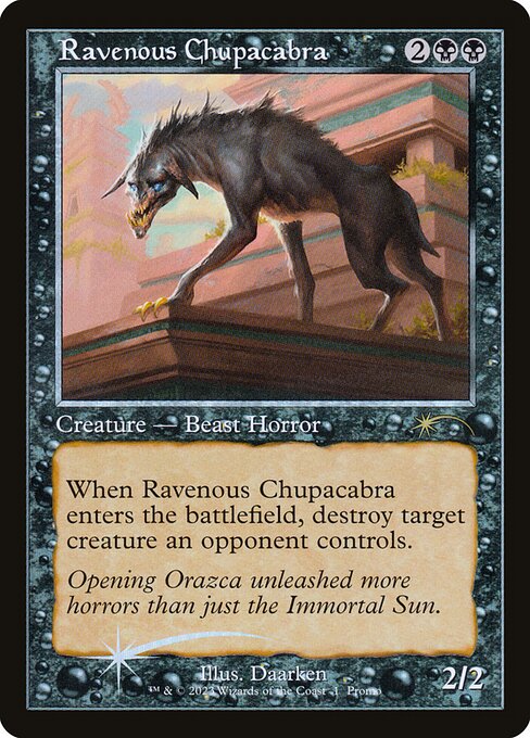 Ausgehungerter Chupacabra OH-1 Rare Near Mint Deutsch Foil