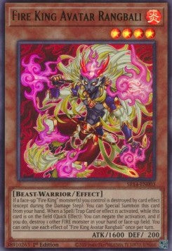 Feuerkönig Avatar Rangbali SR14-003 Ultra Rare Near Mint Deutsch 1. Auflage