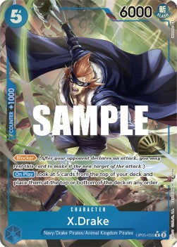 X.Drake (OP05-055) (V.2) OP05 Alternate Art Near Mint Englisch