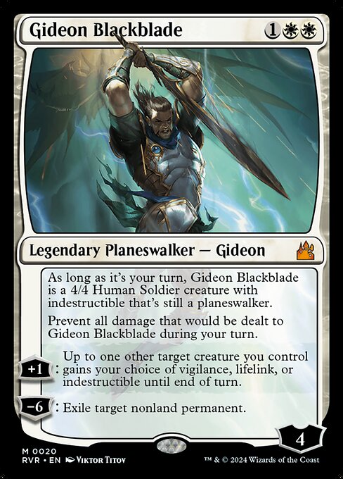 Gideon Schwarzklinge RVR-20 Mythic Excellent Englisch Foil