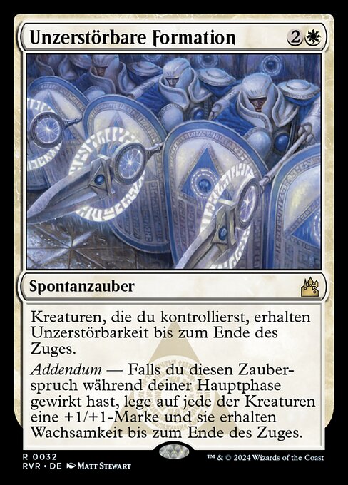 Unzerstörbare Formation RVR-32 Rare Near Mint Deutsch